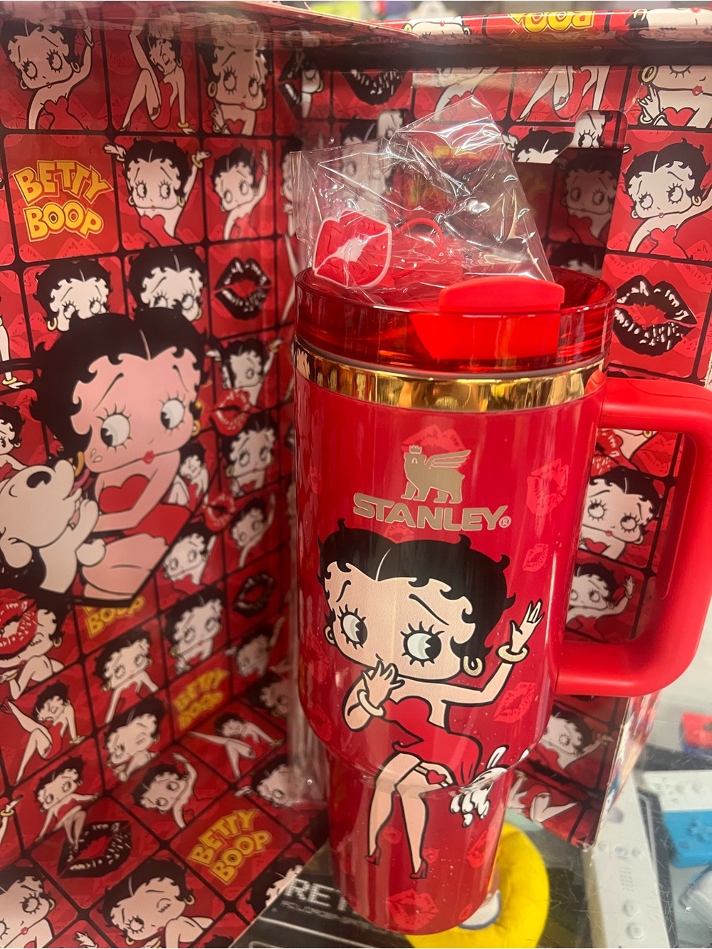 Stanley Betty Boop Red Travel Mug with Handle